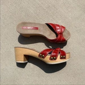 Marc Jacobs Wood Clog Sandals Sz39